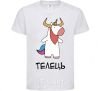 Kids T-shirt Taurus unicorn White фото