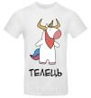 Men's T-Shirt Taurus unicorn White фото