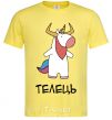 Men's T-Shirt Taurus unicorn cornsilk фото