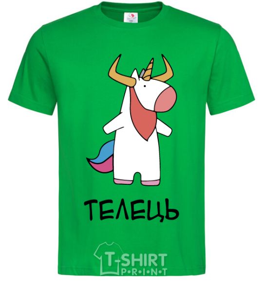 Men's T-Shirt Taurus unicorn kelly-green фото