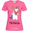Women's T-shirt Taurus unicorn heliconia фото