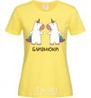 Women's T-shirt Gemini unicorn cornsilk фото