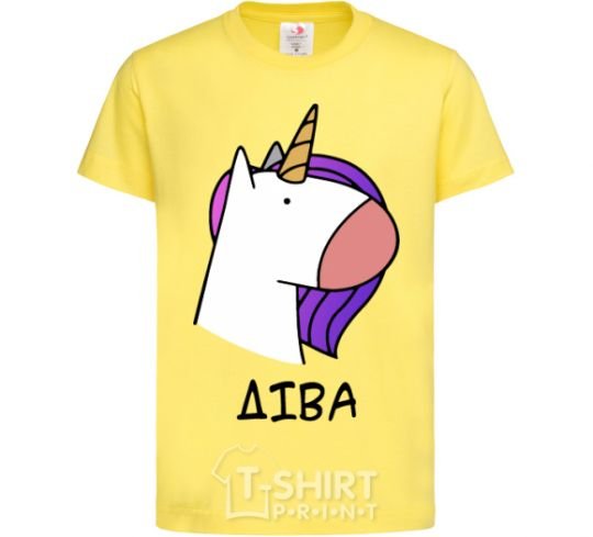 Kids T-shirt Virgin unicorn cornsilk фото