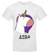 Men's T-Shirt Virgin unicorn White фото