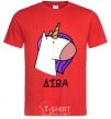Men's T-Shirt Virgin unicorn red фото
