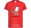Kids T-shirt Scorpio unicorn red фото