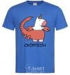 Men's T-Shirt Scorpio unicorn royal-blue фото