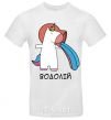 Men's T-Shirt Aquarius unicorn White фото