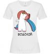 Women's T-shirt Aquarius unicorn White фото