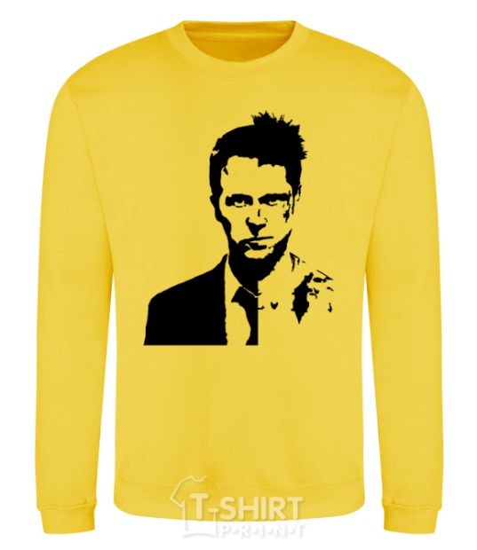 Sweatshirt Fight club black yellow фото