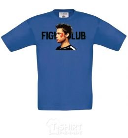 Kids T-shirt Fight club Brad Pitt royal-blue фото