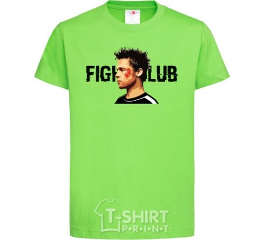 Детская футболка Fight club Brad Pitt Лаймовый фото