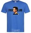Мужская футболка Fight club Brad Pitt Ярко-синий фото