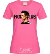 Женская футболка Fight club Brad Pitt Ярко-розовый фото