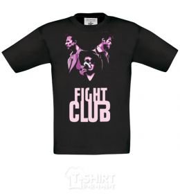Kids T-shirt Fight club pink black фото