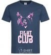 Мужская футболка Fight club pink Темно-синий фото