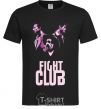 Мужская футболка Fight club pink Черный фото