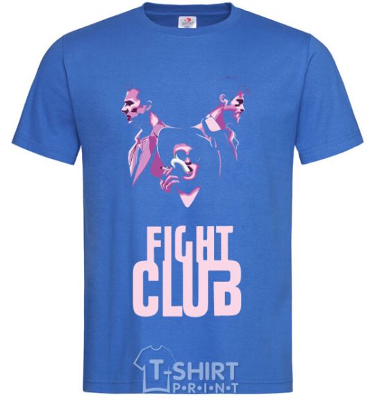Men's T-Shirt Fight club pink royal-blue фото