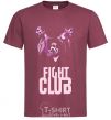 Men's T-Shirt Fight club pink burgundy фото