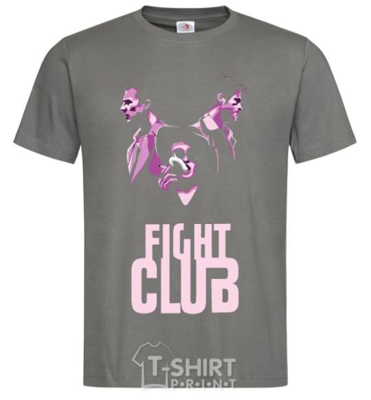 Мужская футболка Fight club pink Графит фото