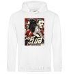 Men`s hoodie Fight club poster White фото