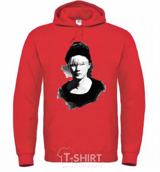 Men`s hoodie Suga brush bright-red фото