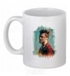 Ceramic mug Fight Club paint White фото