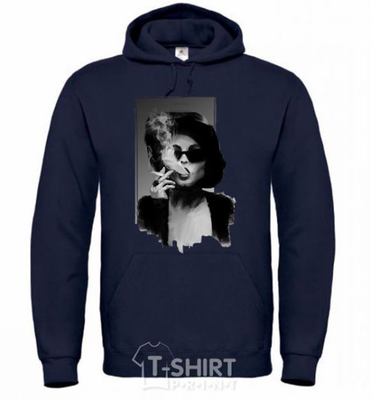 Men`s hoodie Marla Singer navy-blue фото