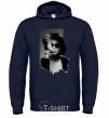 Men`s hoodie Marla Singer navy-blue фото