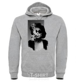 Men`s hoodie Marla Singer sport-grey фото