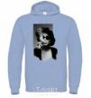 Men`s hoodie Marla Singer sky-blue фото