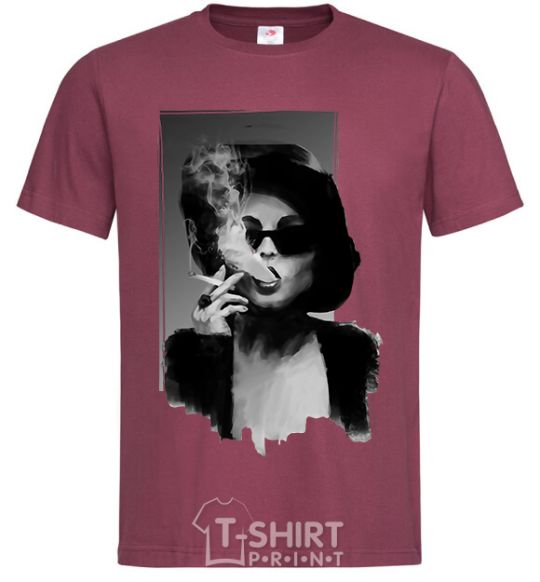 Men's T-Shirt Marla Singer burgundy фото