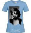 Women's T-shirt Marla Singer sky-blue фото