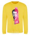 Sweatshirt Fight Club pink and gray yellow фото