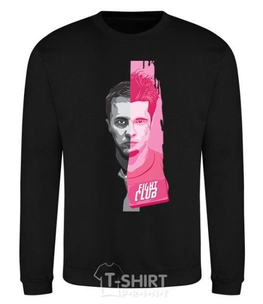 Sweatshirt Fight Club pink and gray black фото