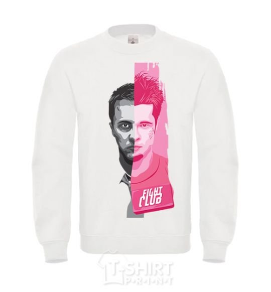 Sweatshirt Fight Club pink and gray White фото