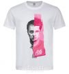 Men's T-Shirt Fight Club pink and gray White фото