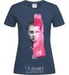 Women's T-shirt Fight Club pink and gray navy-blue фото