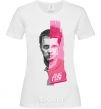 Women's T-shirt Fight Club pink and gray White фото