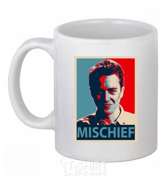 Ceramic mug Mischief White фото