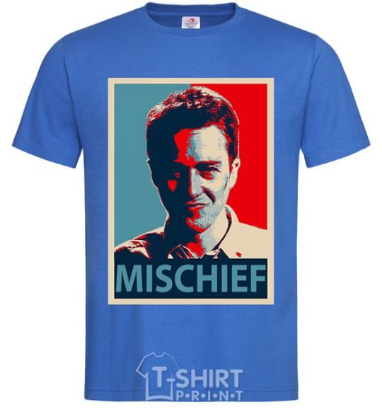 Мужская футболка Mischief Ярко-синий фото