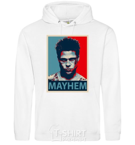 Men`s hoodie Mayhem White фото