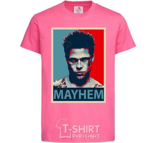 Детская футболка Mayhem Ярко-розовый фото