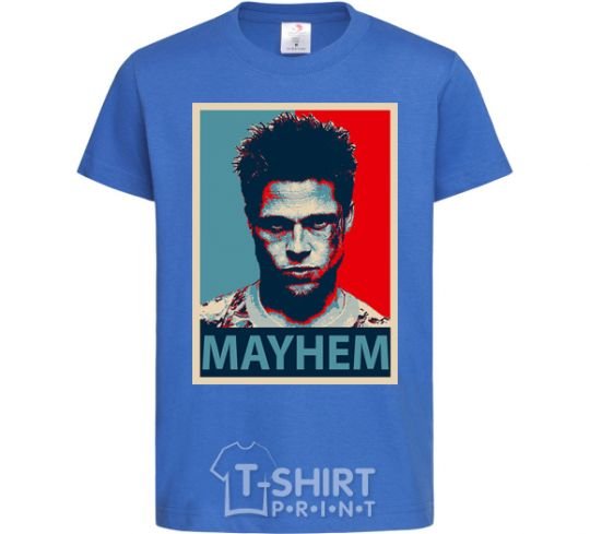 Детская футболка Mayhem Ярко-синий фото
