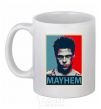 Ceramic mug Mayhem White фото