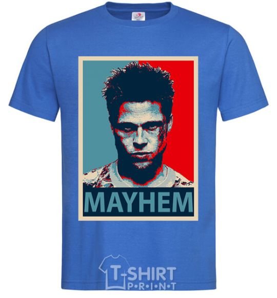 Мужская футболка Mayhem Ярко-синий фото