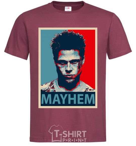 Men's T-Shirt Mayhem burgundy фото
