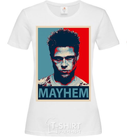 Женская футболка Mayhem Белый фото