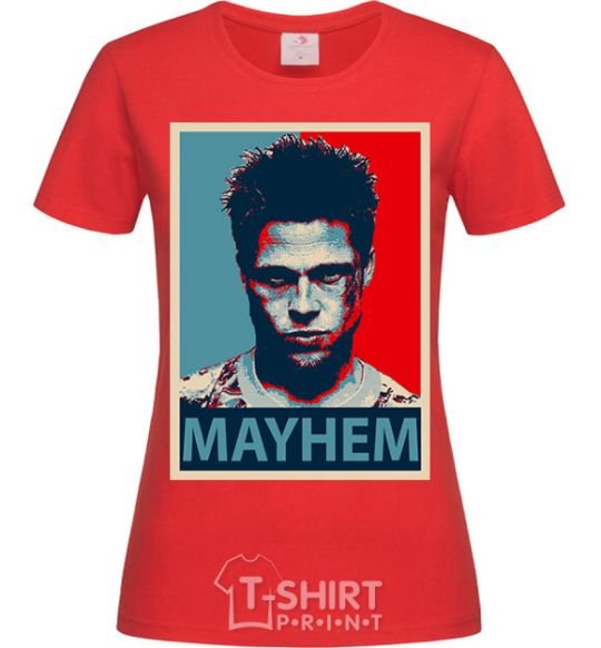 Женская футболка Mayhem Красный фото