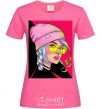 Women's T-shirt SWAG girl with cigarette heliconia фото